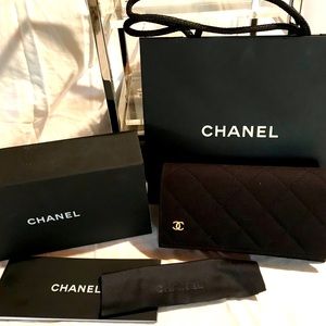 Authentic Chanel Eyeglass/Sunglass Case with Accessories